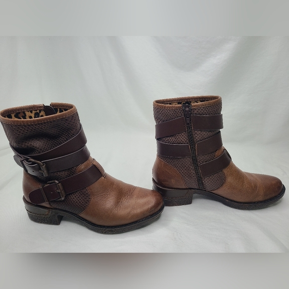 Sofft Aldina Bootie 6.5 Brown Leather Buckle Boots - Picture 5 of 7